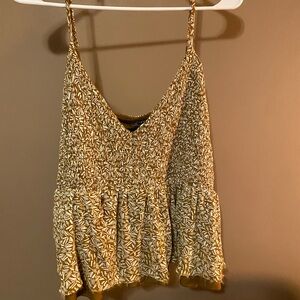 Old Navy Tan Patterned Camisole